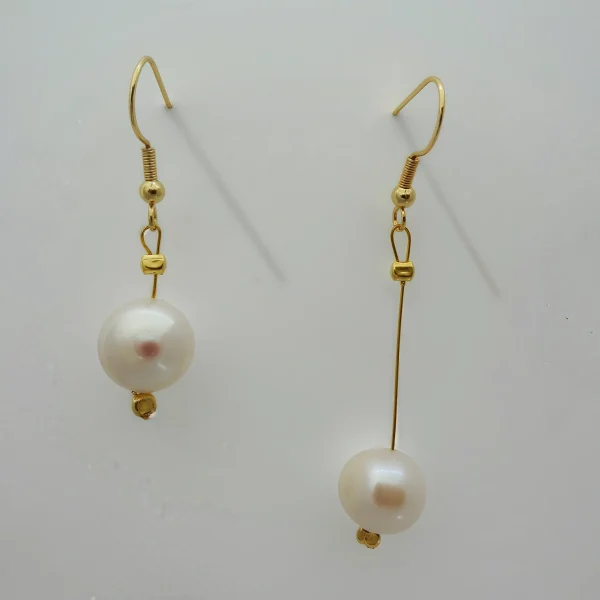 Ohranhänger silberschmuck vergoldet mit echten perlen