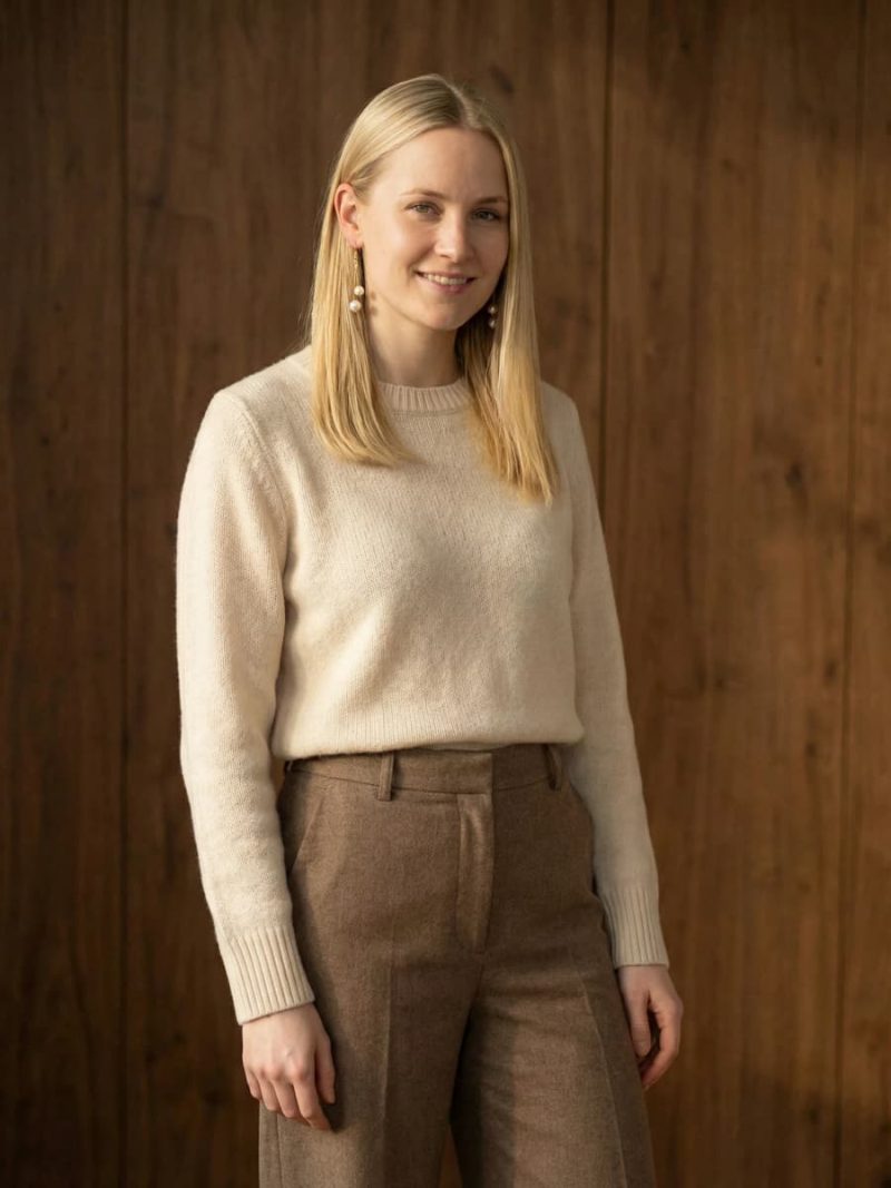 Damen Ohrringe mit großen Barockperlen aus vergoldetem Silber handgefertigt