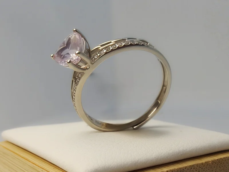 DSC08178_change_副本 Damenring Amethyst Lila Herz 925 Sterling Silber Damen Geschenke
