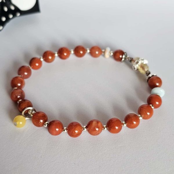 Armband roter Achat Detail Bilder