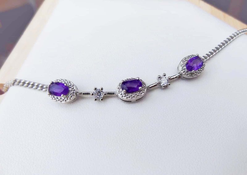 Armband-Stahl-Amethyst-01 Armband-Stahl-Amethyst