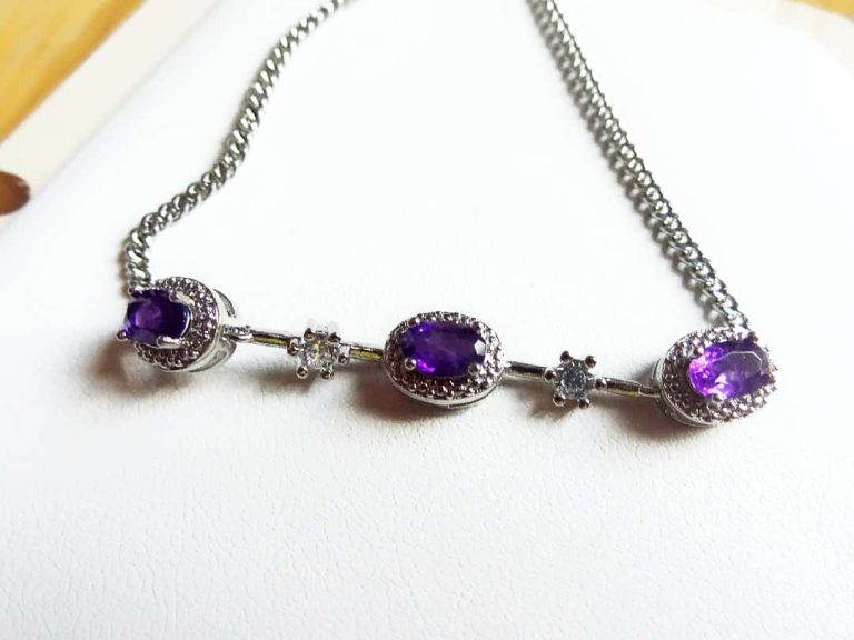 Armband-Stahl-Amethyst