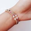 Armband-TourmalinPerlen-08 Tourmalin Armreif 14k-vergoldet