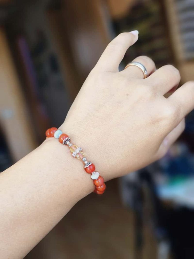 Armband-roter-Achat-10 Armband roter Achat Probebild vorne