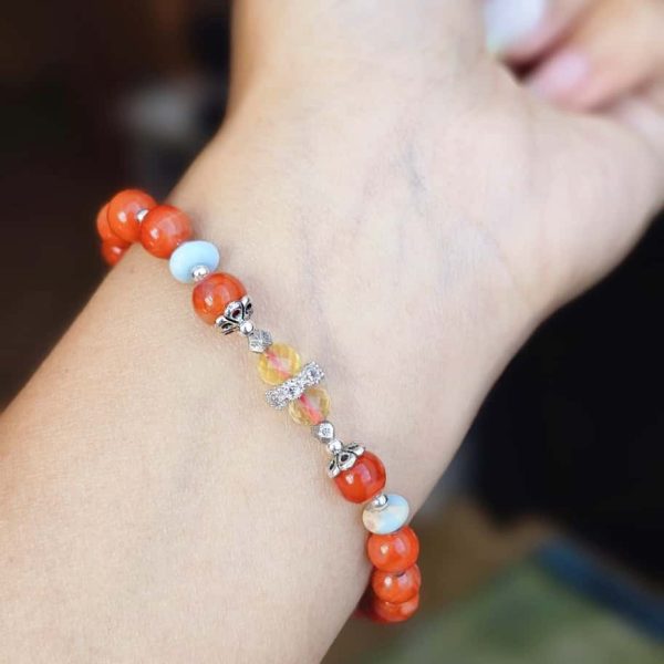 Armband roter Achat Probebild zeigen