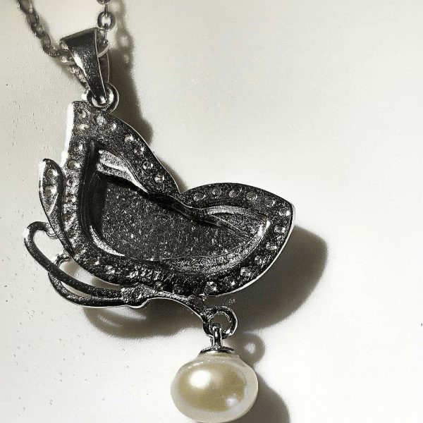 Halskette S925 Schmetterling Blauwasser Jade