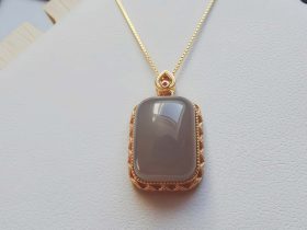 Halskette Hetian Jade Pingan