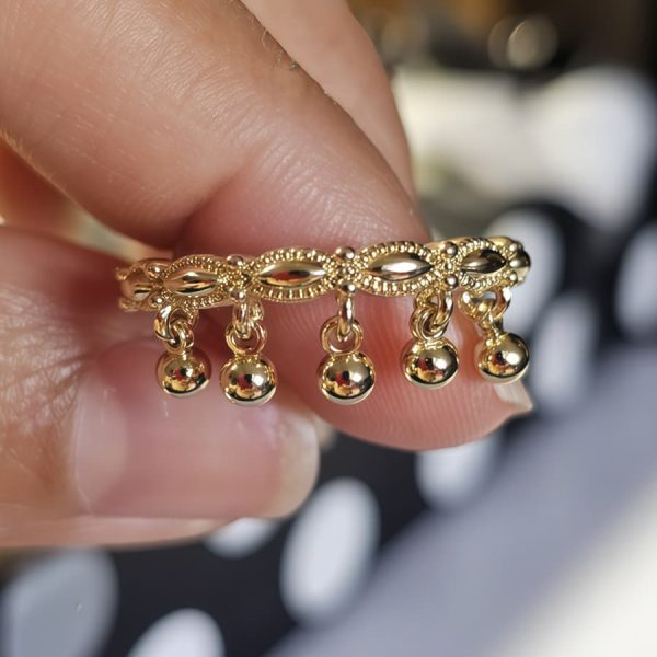 Boho Vintage Ring goldfarben für Damen