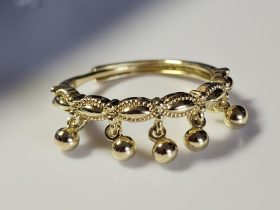Klinge-DR0009-03 Boho Vintage Ring goldfarben für Damen