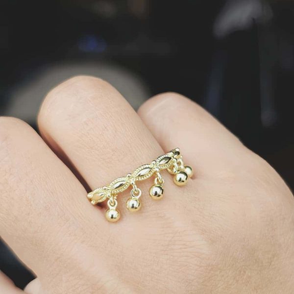 Boho Vintage Ring goldfarben für Damen