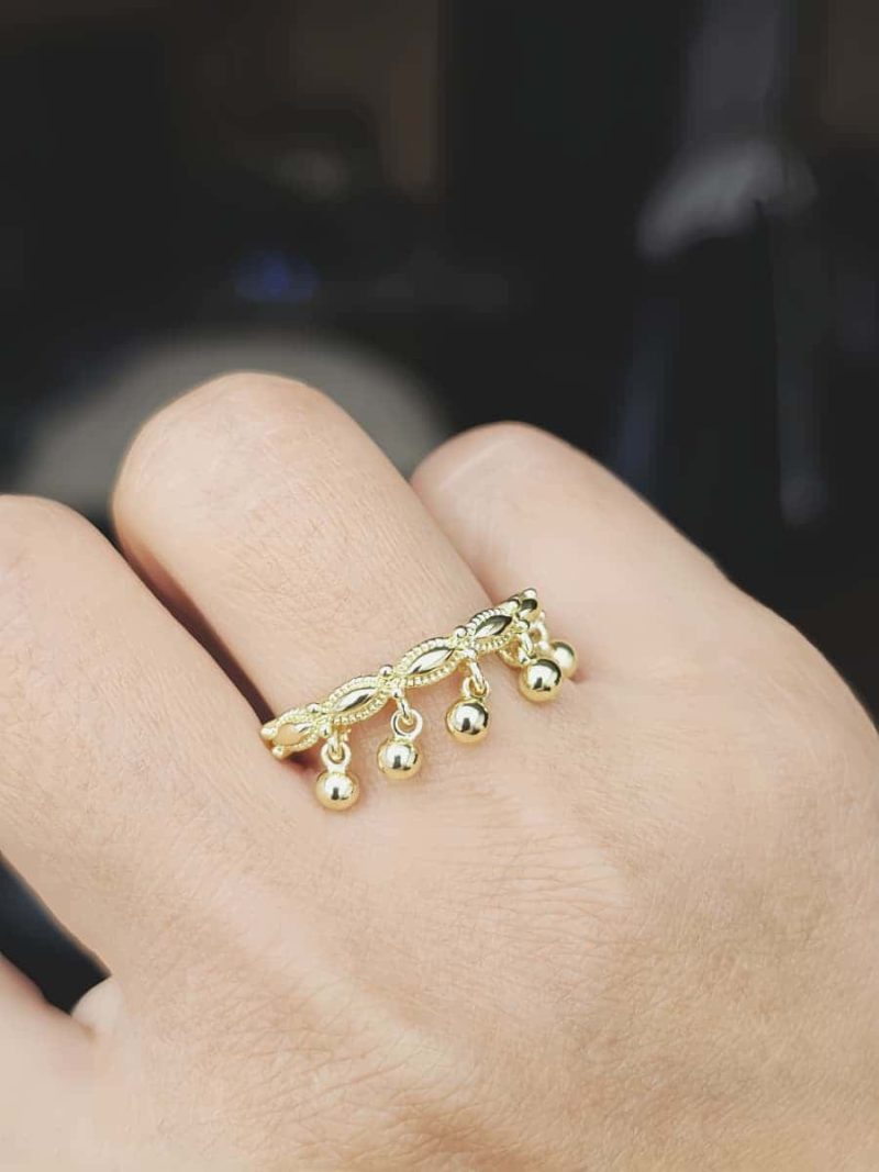 Boho Vintage Ring goldfarben für Damen