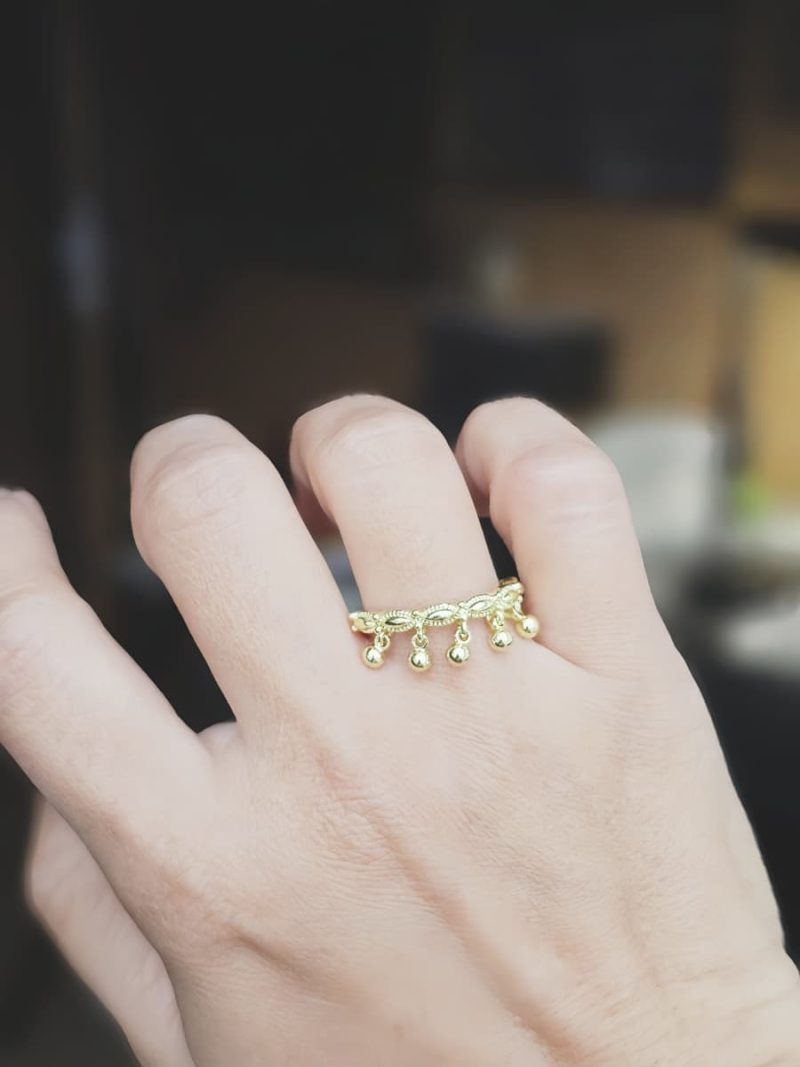 Boho Vintage Ring goldfarben für Damen