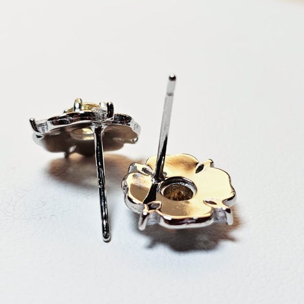 Ohring-BlaueEmaille-Gelberquarz