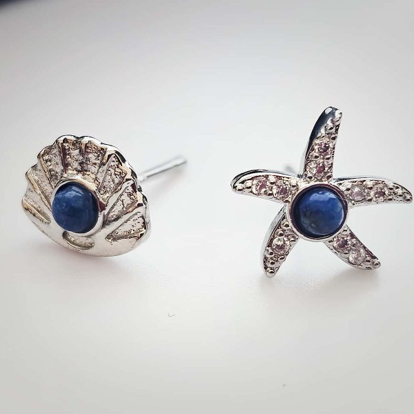 Ohrringe Ocean Blau S925 Lapislazuli Meer Ocean