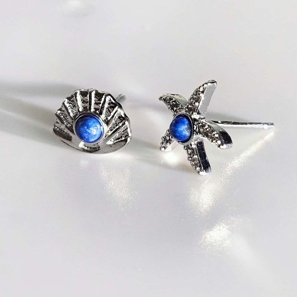 Ohrringe Ocean Detail Blau Lapislazuli Edelstein