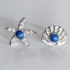Ohrring-Ocean-06 Ohrringe Ohrstecker Ocean Silber Nadel Lapislazuli Meer Ocean