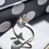 Ring-Mondstein-07 Damenringe Mondstein Madagascar Schmetterling 925 Sterling Silber