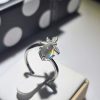 Ring-Mondstein-11 Damenringe Mondstein Madagascar Schmetterling 925 Sterling Silber