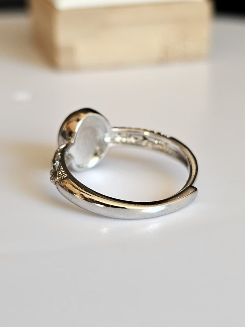 Ringe-DR0013-03 Damenring mit Schwarzgoldene Super Seven Edelstein