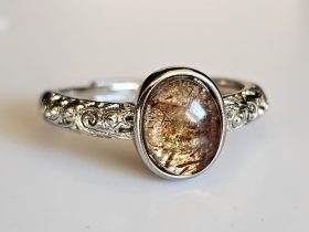 Ringe-DR0013-05 Damenring Kupferrutil Ring verstellbar