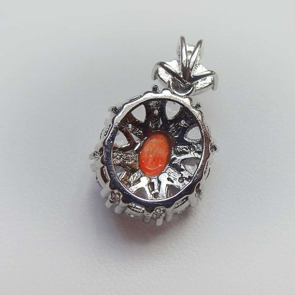 Anhänger aus Legierung mit Sonnenstein und Zirkonia