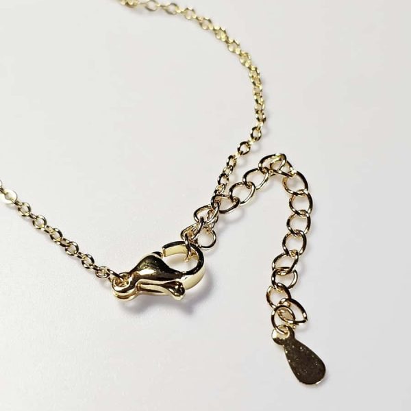 Vergoldete Halskette mit Glücksbeutel-Anhänger