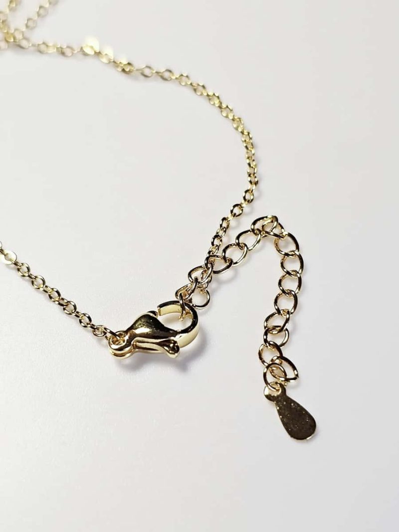 Vergoldete Halskette mit Glücksbeutel-Anhänger