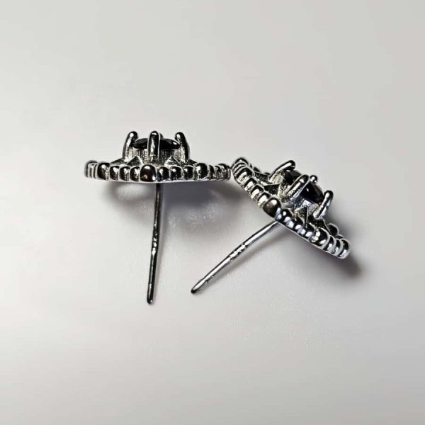 Herz-Stern-Ohrringe mit Granat