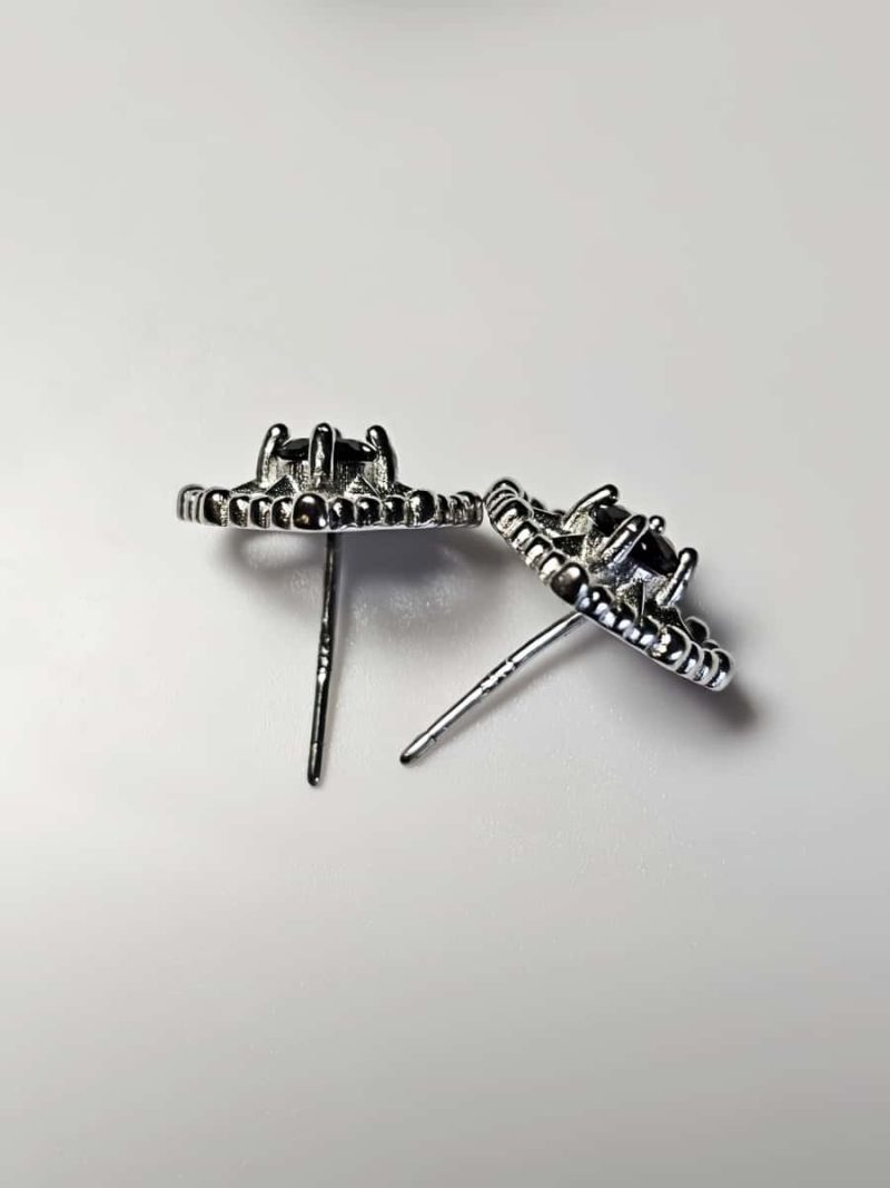 Herz-Stern-Ohrringe mit Granat