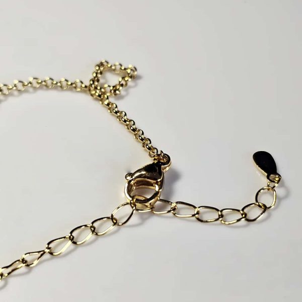 Vergoldete Kreuz und Würfeln Doppelanhänger Halskette