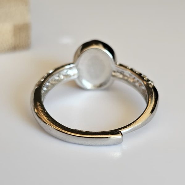 Damenring mit Schwarzgoldene Super Seven Edelstein