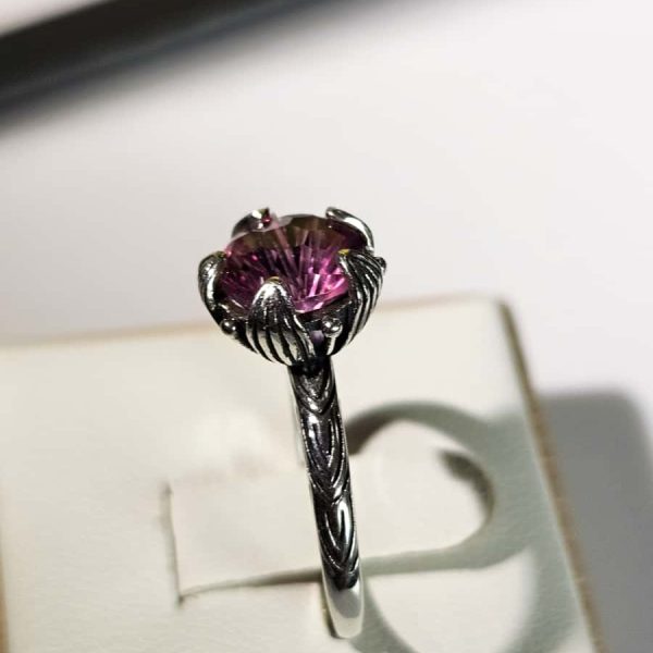 pinker Topas Ring