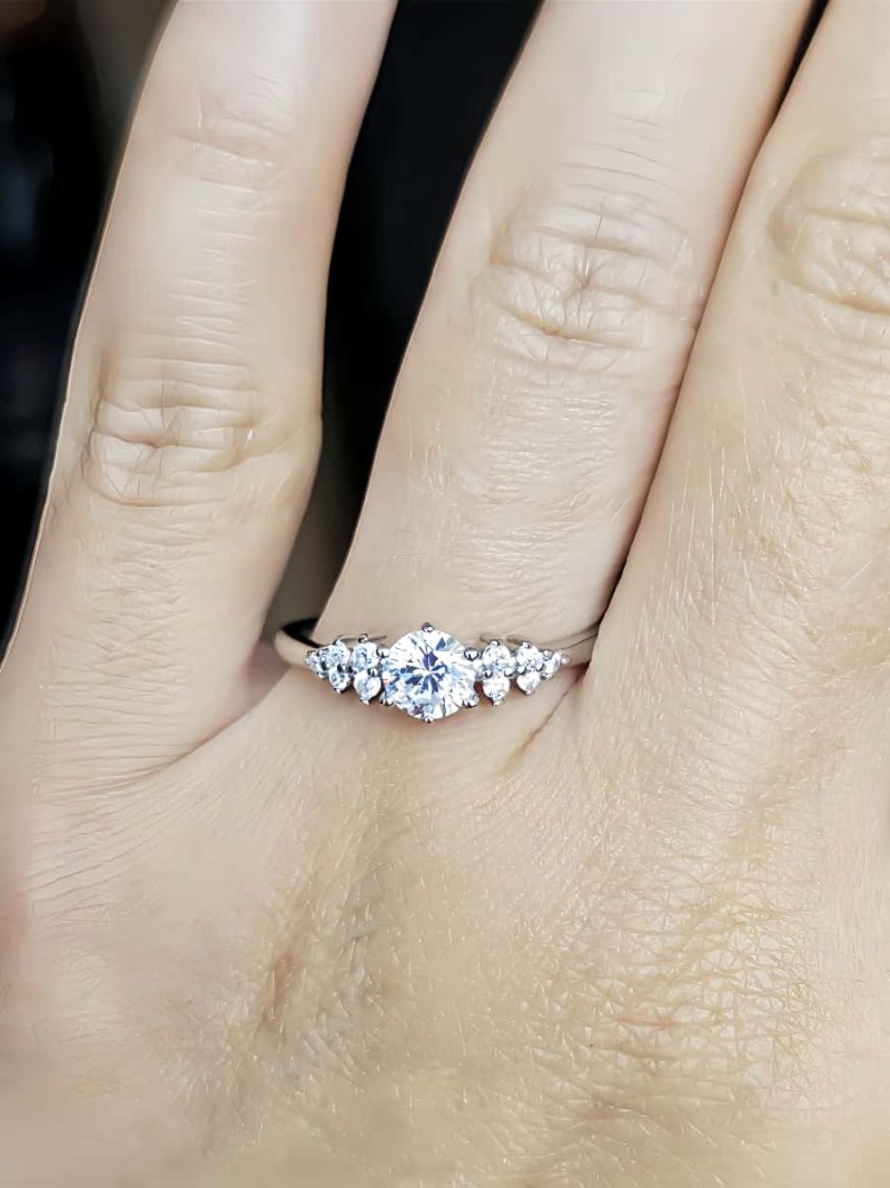 Zirkonia Ring in Silberoptik – Diamantähnlicher Schliff