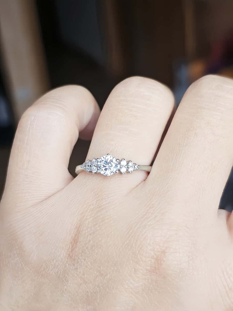 Zirkonia Ring in Silberoptik – Diamantähnlicher Schliff